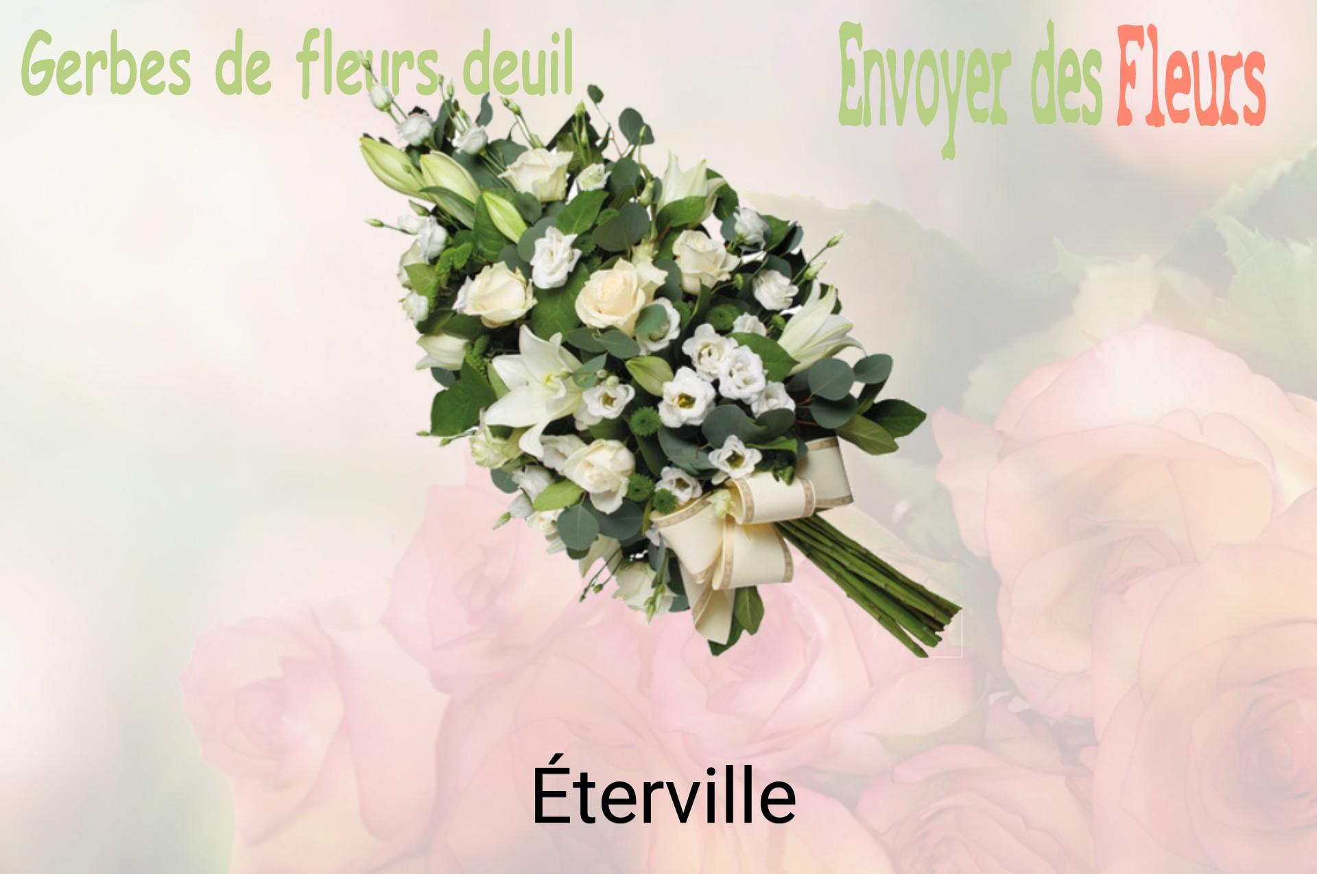 Gerbe de fleurs de deuil livrée à Éterville